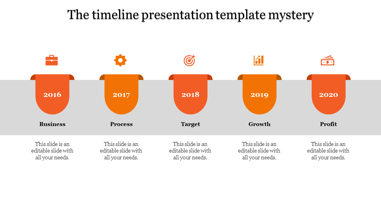 Timeline Presentation PowerPoint for Progress Monitoring